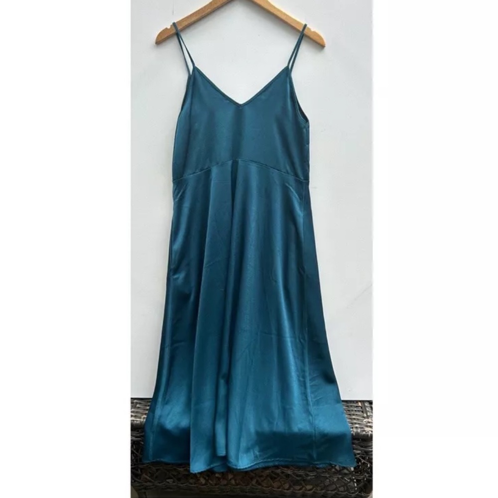 Anthropologie Daily Practice Dress Teal XS Sold Out NWT dress only not sweater